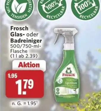 Combi Frosch Glas- oder Badreiniger Angebot