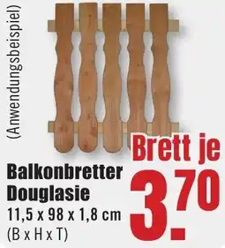 B1 Discount Baumarkt Balkonbretter Douglasie Angebot