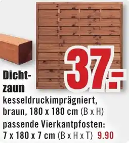 B1 Discount Baumarkt Dichtzaun Angebot