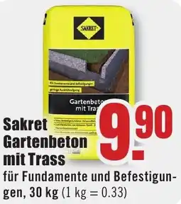B1 Discount Baumarkt Sakret Gartenbeton mit Trass Angebot