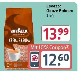 Rossmann Lavazza ganze Bohnen Angebot