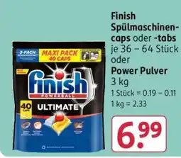 Rossmann Finish Spülmaschinen-caps oder -tabs Angebot