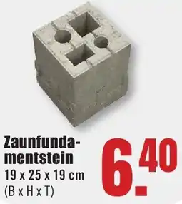 B1 Discount Baumarkt Zaunfundamentstein Angebot