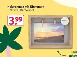 Rossmann Holzrahmen mit Klammern Angebot