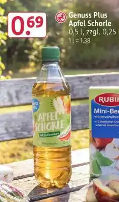 Rossmann Genuss Plus Apfel Schorle Angebot