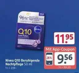 Rossmann Nivea Q10 Beruhigende Nachtpflege 50 ml Angebot