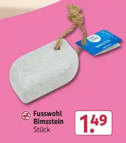 Rossmann Fusswohl Bimsstein Angebot