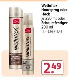 Rossmann Wellaflex Haarspray oder -lack Angebot