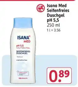 Rossmann Isana Med Seifenfreies Duschgel pH 5,5 Angebot