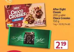 Rossmann After Eight Classic 200 g oder Choco Crossies 150 g Angebot