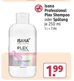 Rossmann Isana Professional Plex Shampoo oder Spülung Angebot