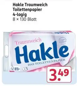 Rossmann Hakle Traumweich Toilettenpapier 4-lagig Angebot
