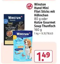 Rossmann Winston Hund Mini Filet Sticks mit Hähnchen Angebot