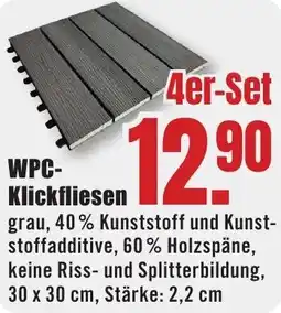 B1 Discount Baumarkt WPC Klickfliesen Angebot