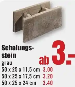 B1 Discount Baumarkt Schalungsstein Angebot