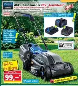 Norma Akku-Rasenmäher 20V „brushless“ Angebot
