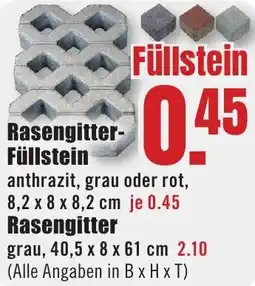 B1 Discount Baumarkt Rasengitter Füllstein Angebot