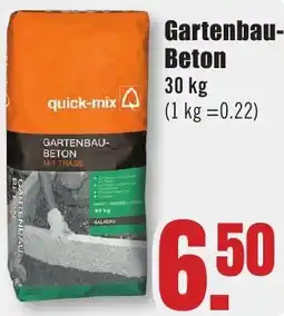 B1 Discount Baumarkt quick-mix Gartenbau Beton Angebot