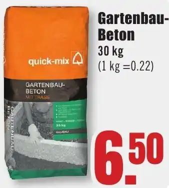 B1 Discount Baumarkt quick-mix Gartenbau Beton Angebot