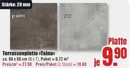 B1 Discount Baumarkt Terrassenplatte Taina Angebot