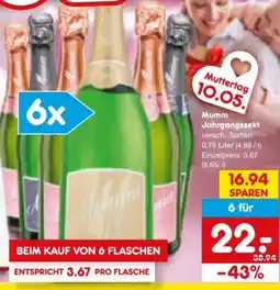 Netto Marken-Discount Mumm & Co. Jahrgangssekt Angebot