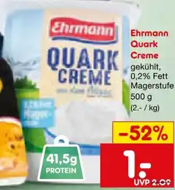 Netto Marken-Discount Ehrmann Quark-Creme Angebot