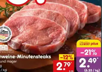 Netto Marken-Discount Gut Ponholz Schweine-Minutensteaks Angebot