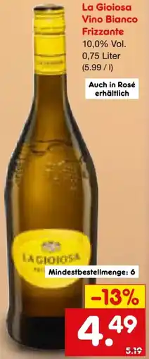 Netto Marken-Discount La Gioiosa Bianco Vino Frizzante Angebot