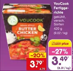 Netto Marken-Discount YouCook Internationale Fertiggerichte Angebot