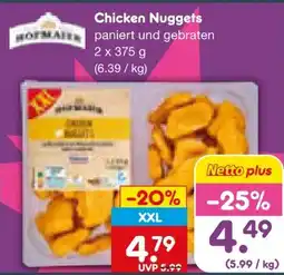 Netto Marken-Discount Hofmaier Chicken-Nuggets XXL Angebot