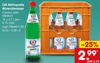 Netto Marken-Discount Q4 Aktivquelle Mineralwasser Angebot