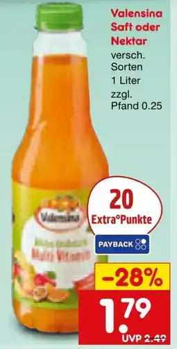 Netto Marken-Discount Valensina Saft Angebot