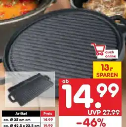 Netto Marken-Discount BBQ-Boss Gusseisen-Grillplatte Angebot