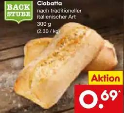 Netto Marken-Discount Netto Backstube Ciabatta Angebot
