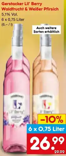 Netto Marken-Discount Gerstacker Nürnberger Lil' Berry Weißer Pfirsich Angebot