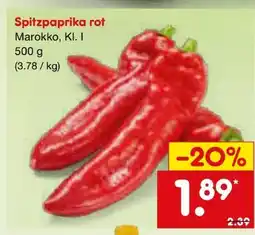 Netto Marken-Discount Rote Spitzpaprika Angebot