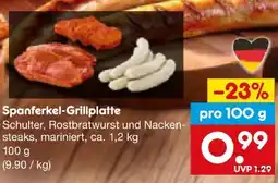 Netto Marken-Discount Spanferkel Grillplatte Angebot