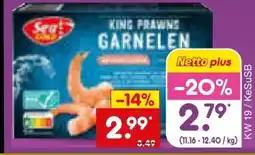 Netto Marken-Discount Seagold King Prawns Garnelen Angebot