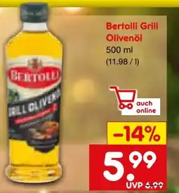 Netto Marken-Discount Bertolli Grillolivenöl Angebot