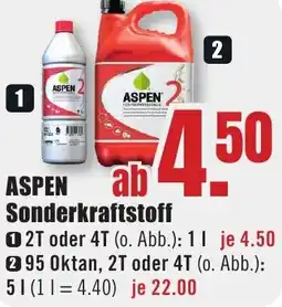 B1 Discount Baumarkt ASPEN Sonderkraftstoff Angebot