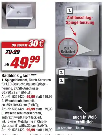 toom Baumarkt Badblock Tao Angebot