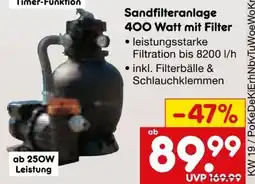 Netto Marken-Discount Juskys Sandfilteranlage Angebot