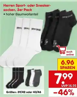 Netto Marken-Discount Herren Sportsocken 3er-Paar Angebot