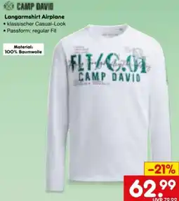 Netto Marken-Discount Camp David Herren Langarmshirt Airplane Angebot