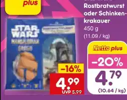 Netto Marken-Discount Star Wars Rostbratwurst Angebot
