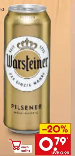 Netto Marken-Discount Warsteiner Pilsener Angebot