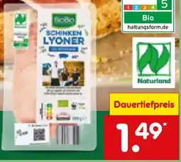 Netto Marken-Discount BioBio Bio Schinkenlyoner Fein Angebot