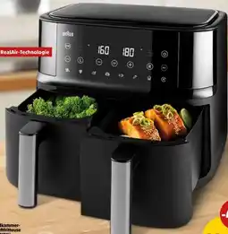 PENNY Braun Doppelkammer Heißluftfritteuse TD3030IBK Angebot