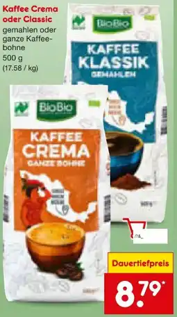 Netto Marken-Discount BioBio Bio Kaffee Crema Angebot