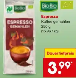 Netto Marken-Discount BioBio Bio-Espresso Angebot